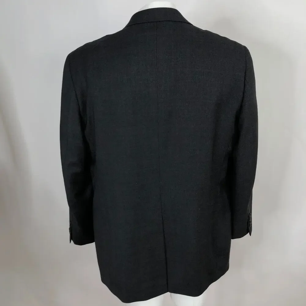 Joseph & Feiss Gold NO TAG 44 Glen Plaid Blazer Suit Sport Coat Jacket Gray